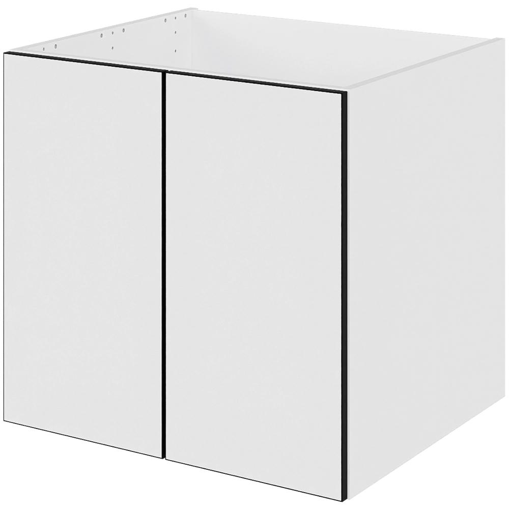 Multi-Living Bad hyldeskab i White/Black line med 1 låge - Bredde: 60 cm