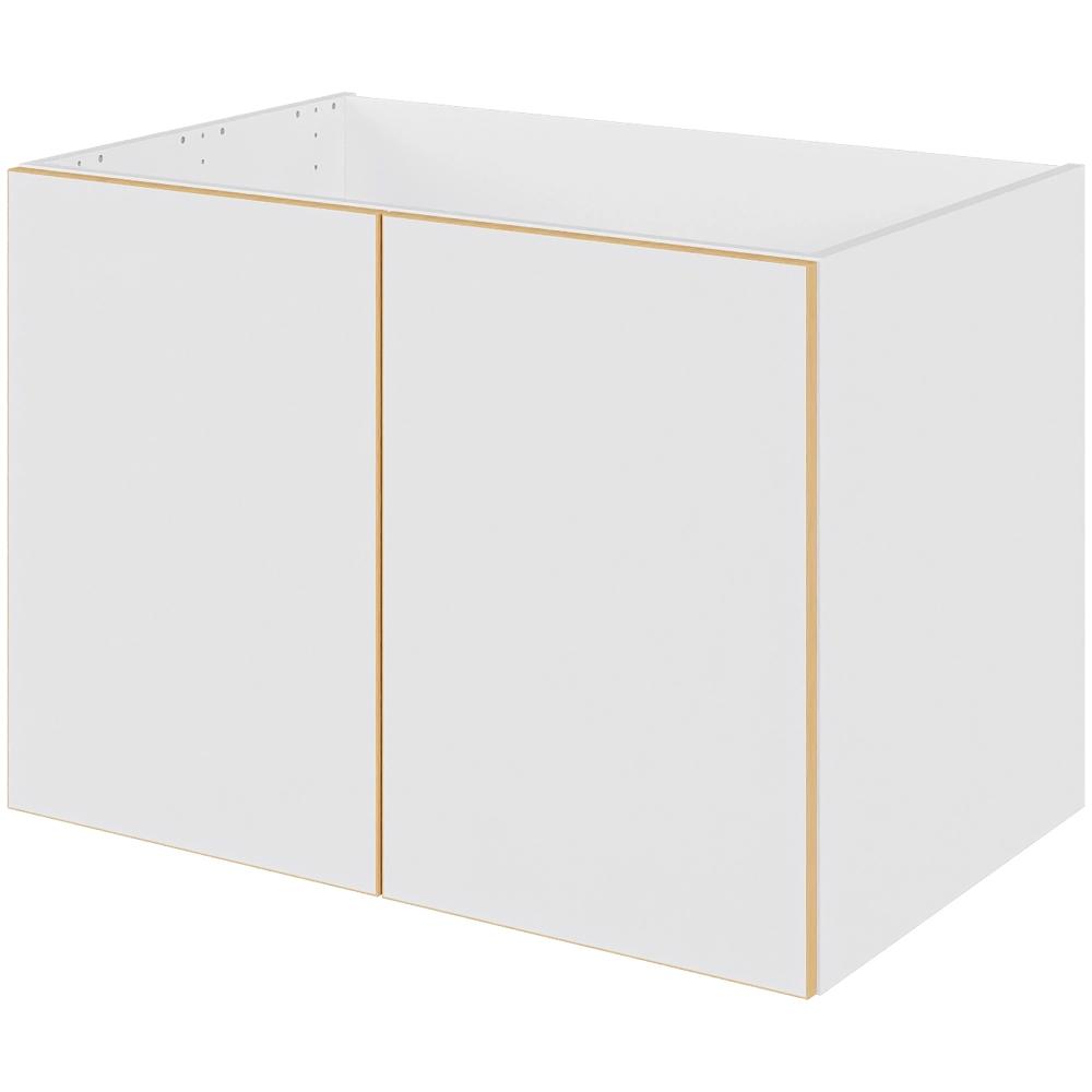 Multi-Living Bad hyldeskab i White/Oak Line med 1 låge - Bredde: 80 cm