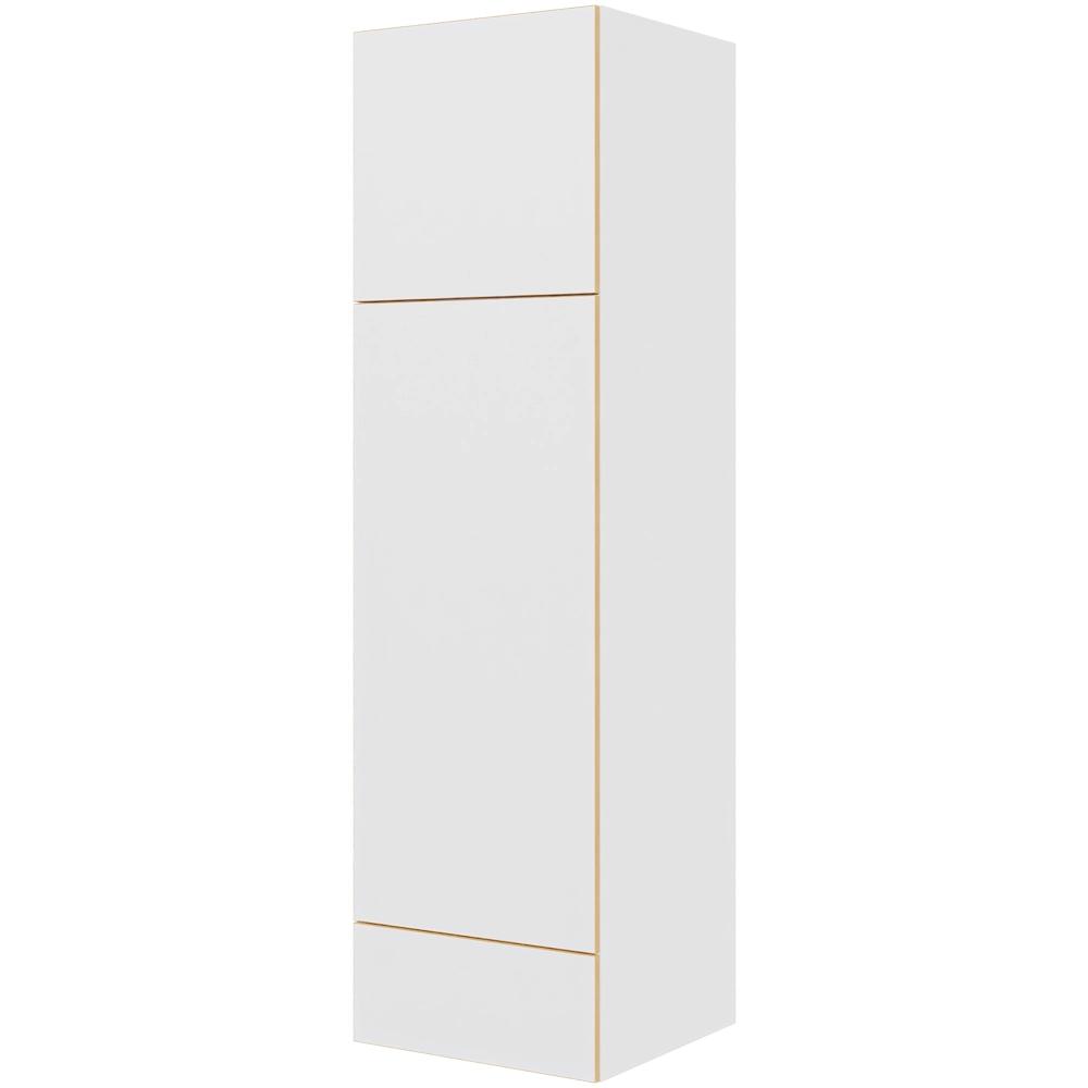 Multi-Living Køkken ekstra højt indbygningsskab til ovn  i White/Oak Line H: 214,4 cm D: 60,0 cm - 2 låger & 1 skuffe fuldudtræk/softluk - Bredde: 60 cm