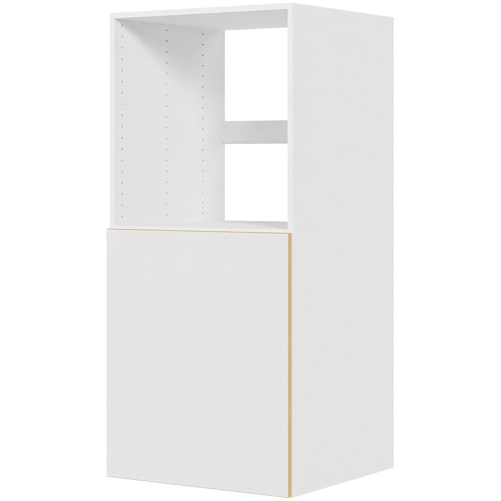 Multi-Living Køkken indbygningsskab i White/Oak Line til ovn H: 131,2 cm D: 60,0 cm - 1 låge hylde - Bredde: 60 cm