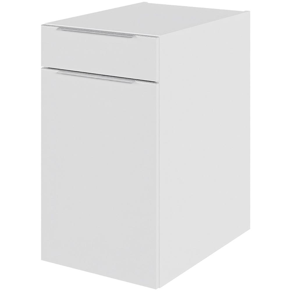 Multi-Living Køkken hyldeskab i Malet Hvid Front Paris H: 70,4 cm D: 60,0 cm - 1 låge & skuffe deludtræk/softluk - Bredde: 40 cm