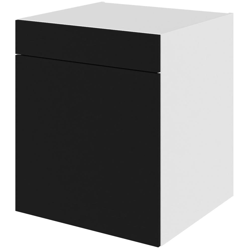 Multi-Living Køkken hyldeskab i Cibo Nero H: 70,4 cm D: 60,0 cm - 1 låge & skuffe deludtræk/softluk - Bredde: 60 cm